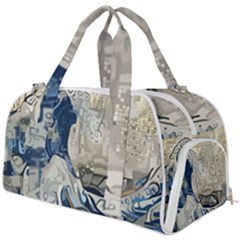 Wave Sea Ocean Splash Water Surf Foam Movement Burner Gym Duffel Bag by Wegoenart