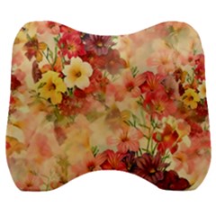 Seamless Pattern Textile Surface Luxury Vintage Velour Head Support Cushion by Wegoenart