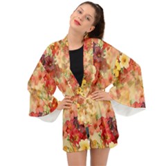 Seamless Pattern Textile Surface Luxury Vintage Long Sleeve Kimono by Wegoenart