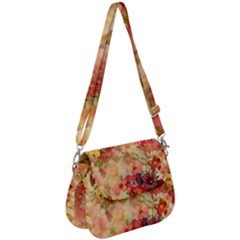 Seamless Pattern Textile Surface Luxury Vintage Saddle Handbag by Wegoenart
