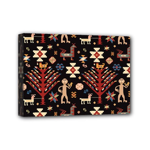 Carpet-symbols Mini Canvas 7  X 5  (stretched) by Gohar