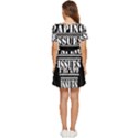Papino Issues - Italian humor Tiered Short Sleeve Babydoll Dress View4