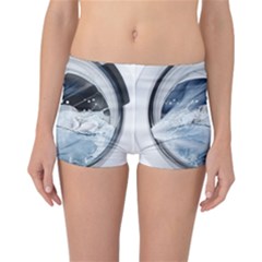 Gray Washing Machine Illustration Reversible Boyleg Bikini Bottoms by Jancukart