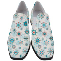 Beautifule Snowflake Decorative Pattern Seamless Women Slip On Heel Loafers by Jancukart
