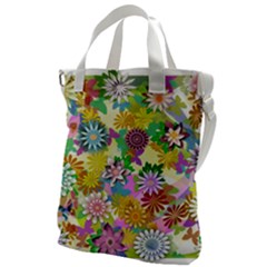 Illustration-pattern-abstract Canvas Messenger Bag by Pakrebo