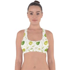 Easter Green Eggs  Cross Back Hipster Bikini Top  by ConteMonfrey