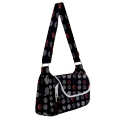Black And Multicolored Polka Dot Wallpaper Artwork Digital Art Multipack Bag by danenraven