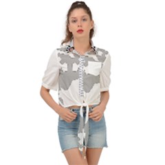 Im Fourth Dimension Black Instaforex  Tie Front Shirt  by imanmulyana