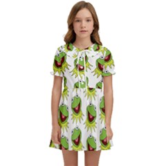 Kermit The Frog Kids  Sweet Collar Dress by Valentinaart