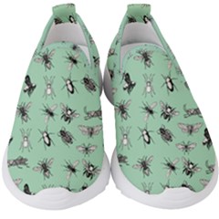 Insects Pattern Kids  Slip On Sneakers by Valentinaart