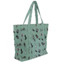 Insects pattern Zip Up Canvas Bag View2
