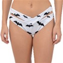 Bat pattern Double Strap Halter Bikini Bottom View1