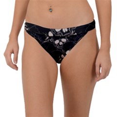 Skull Pattern Band Bikini Bottom by Valentinaart