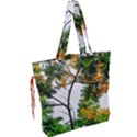 Tree Sunlight Forest Nature Landscape Sunrise Fog Drawstring Tote Bag View2