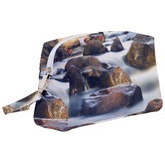 River Nature Stream Brook Water Rocks Landscape Wristlet Pouch Bag (large) by danenraven