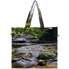 Bach Water Landscape Nature Forest Summer Sun Canvas Travel Bag by danenraven