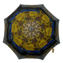 Tugboat Sailing At River, Montevideo, Uruguay Hook Handle Umbrellas (medium) by dflcprintsclothing