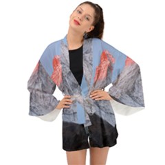 Matterhorn Mountain High Mountains Landscape Long Sleeve Kimono by danenraven