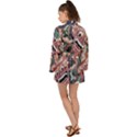 Indonesia Bali Batik Fabric Impression Patterns Long Sleeve Kimono View2