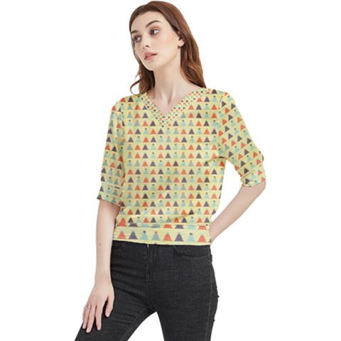  X Mas Texture Pack 5 Quarter Sleeve Blouse by artworkshop