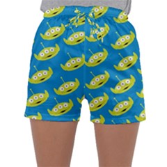 Pattern Aliens Sleepwear Shorts by artworkshop