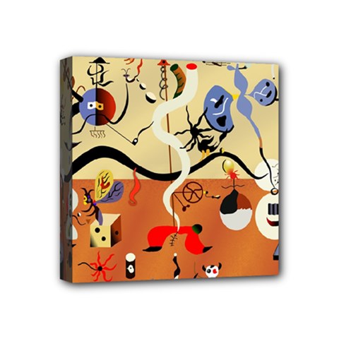 Carnival Of The Harlequin Art Mini Canvas 4  X 4  (stretched) by danenraven