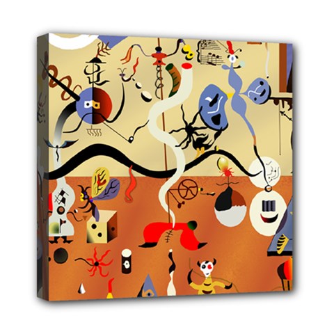 Carnival Of The Harlequin Art Mini Canvas 8  X 8  (stretched) by danenraven