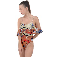 Carnival Of The Harlequin Art Drape Piece Swimsuit by danenraven