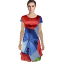 Letters Pattern Folding Umbrellas 2 Cap Sleeve Nightdress View1