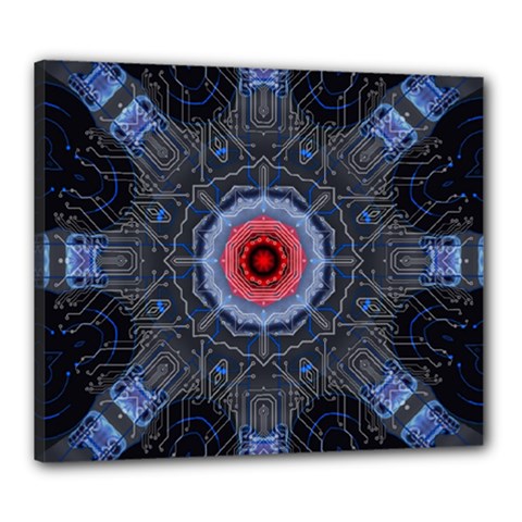 Art Robots Artificial Intelligence Technology Canvas 24  X 20  (stretched) by Ravend
