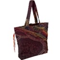 Fractal Pattern Geometric Pattern Disintegration Drawstring Tote Bag View2