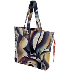 Model Of Picasso Drawstring Tote Bag by Sparkle