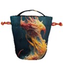 Flame Deep Sea Underwater Creature Wild Drawstring Bucket Bag View1
