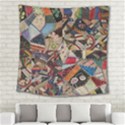Background Embroidery Pattern Stitches Abstract Square Tapestry (Large) View2