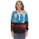 Surreal Fantasy Abstract Art Creativity Horizon Zip Up Long Sleeve Blouse View1
