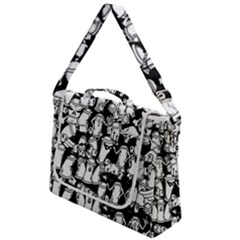 Graffiti Spray Can Characters Seamless Pattern Box Up Messenger Bag by Pakemis