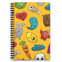 Graffiti Characters Seamless Ornament 5 5  X 8 5  Notebook by Pakemis