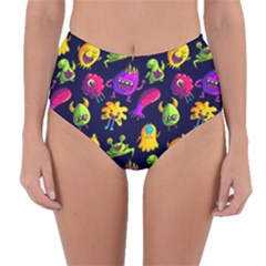 Space Patterns Reversible High-waist Bikini Bottoms by Pakemis