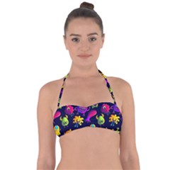 Space Patterns Halter Bandeau Bikini Top by Pakemis