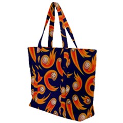 Space Patterns Pattern Zip Up Canvas Bag by Pakemis