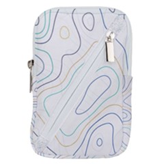 Abstract Colorful Topographic Map Design Vector Belt Pouch Bag (small) by Pakemis