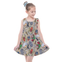 Tattoo Pattern Kids  Summer Dress by Pakemis