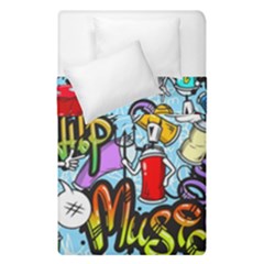 Graffiti Characters Seamless Patterns Duvet Cover Double Side (single Size) by Pakemis