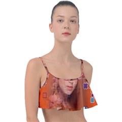 Geometricbeauty Frill Bikini Top by Sparkle