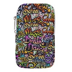 Graffiti Word Seamless Pattern Waist Pouch (small) by Pakemis