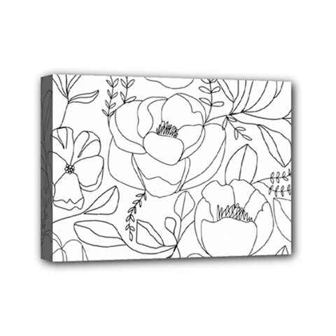 Contemporary Nature Seamless Pattern Mini Canvas 7  X 5  (stretched) by Pakemis