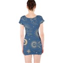 Seamless-galaxy-pattern Short Sleeve Bodycon Dress View2