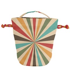 Vintage Abstract Background Drawstring Bucket Bag by artworkshop