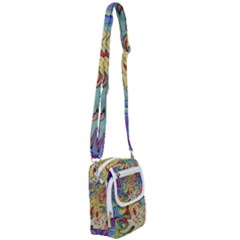 Abstract Art Shoulder Strap Belt Bag by gasi