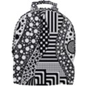 Black and white Mini Full Print Backpack View1